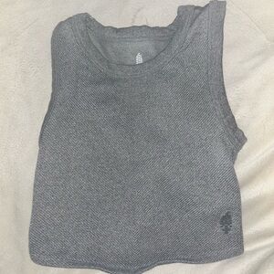 FP Movement Free Throw Crop Muscle Tank Top - Heather Gray